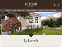 Tablet Screenshot of hosteriaelpilar.com.ar
